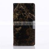 Noble Design High Quality Marble PU Card Bumper/pocket Cell Phone Case for Sony thumbnail-4