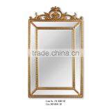 Solid Wood Frame Baroque Style Traditional Room Mirrors