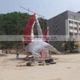 Chinese Outdoor Sculptures Metal Craft Large Steel Garden Sculpture thumbnail-1