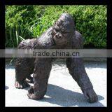 High Quality Large Bronze Gorilla Sculpture thumbnail-1