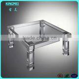 OEM Living Room Furniture Transparent Modern Acrylic Lucite Waterfall Coffee Console Table thumbnail-5