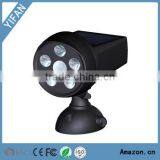 5LED Solar Panel Spotlight With Motion Sensor Security Solar Spotlight Automatically Activates thumbnail-1
