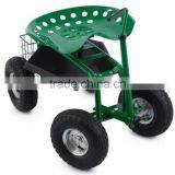 TC4501D Rolling Garden Work Seat On Wheels With Bucket Basket TC4501D thumbnail-2