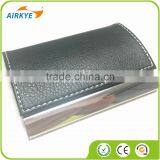 Promotion Leather&Metal Business Card Holder/High Quality PU&Metal Business NameCard Case