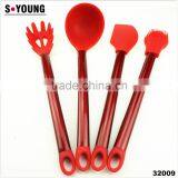 32009 New Coated Colorful Stainless Steel Tube Silicone Kitchen Utensils thumbnail-1
