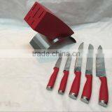 5pcs Knife Steel Set With Wood Block thumbnail-4