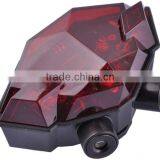 HONG HAO H-02 500mW Wavelength 625nm 2*AAA Bike Light With Laser, Led Bike Bicycle Rear Lights thumbnail-1