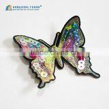 Customized Sequin Embroidery Butterfly Badge With Iron-on Backing thumbnail-4