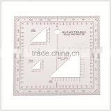 Chinese Manufacturer Military Protractor, Transparent Plastic Square Protractor for Military Training, for Solidier #KMP-2 thumbnail-1