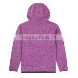 100%polyester High Quality Hoodies Knitted Sweater Fleece Women Hooded Jacket thumbnail-4