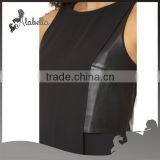 2016 New Products Black Top Leather Tops thumbnail-3