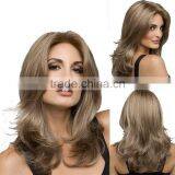 Cheap Cosplay Lady Curly Wig Women Gold Color Long Wavy 100% Heat Resistant Synthetic Fiber Wig thumbnail-6