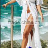 Women's Sexy Solid Color Chiffon Beach Cover Ups.