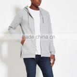 Latest Cheap Men Gray Plain Thick Hoodies