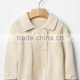 Soft Knit Baby Girls Sweater Double-Breasted Cardigan thumbnail-1