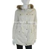 2014 Newest Ladies White Long Duster Coat thumbnail-2