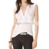 Fashion Designs White Rayon Summer Blouse thumbnail-1