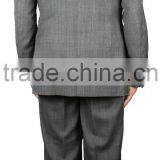 NAAMS MEN'S WOOL 2 BUTTON 2 VENT SLIM FIT SUIT JACKET FLAT FRONT PANT OVERCHECK / WINDOWPANE thumbnail-4