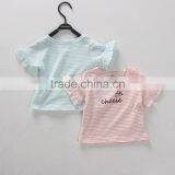 Wholesale Summer Cotton Priting Kids Girl Short Sleeve t Shirts thumbnail-2