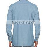 High Quality Men's Washed Denim Long Sleeves Shirt thumbnail-5