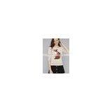 100% Cotton Knitted With Pattern Pullover Ladies Sweater thumbnail-2