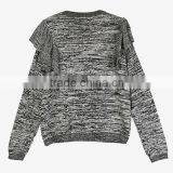 Ladies European Style Woolen Knit Flouncing Sweater Design for Women 2017 thumbnail-3