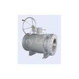 Manual Forged Trunnion Ball Valve , Oil Industry DN50 - DN900 Valve