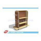 Mall Center Clothing Slatwall Display Stands MDF , Retail Gondola Display thumbnail-1