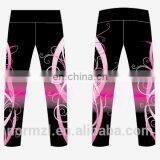 Dance Leggings Blue Design Dance Sport Wear for Girls thumbnail-4