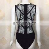 Sexy Black Bikinis Woman Swimwear 2017, One Piece Lace Swimsuit thumbnail-4