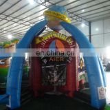 outdoor 5 in 1 inflatable sports games, inflatable basketball shooting game for kids and adults