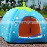 New Cute Strawberry Style Design Detachable Pet House Soft Pet Dog Bed