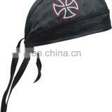 HMB-901L6 LEATHER SKULL CAP DURAG HEAD WRAP BANDANA SKULLCAP HATS SCARF BIKER