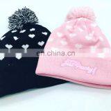 Custom Knitted Pom Beanie Hat With Custom Label thumbnail-6