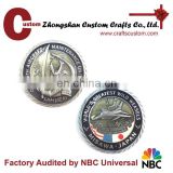 Custom Knight and Air force antique silver old challenge coin in metal crafts