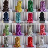 Fancy Blue Wedding Satin Chair Cover ODM&OEM thumbnail-4