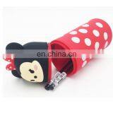 Korean Cartoon Silicone Pencil Case and Stationery Pen Holder With Retractable Function and Cylindrical Shape thumbnail-5