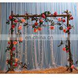 Customize Romantic Backdrop Curtain Drape Fabric Wedding Hall Backdrop Ideas Indian Wedding Decorations Decor thumbnail-5