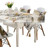 American Style Table Runner Modern Home Table Cloth Tea Table Cabinet Cover Leaf Print Wedding Decoration Runner