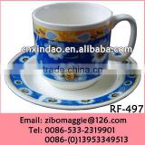 Beautiful Hot Sale Daily Used Porcelain Promotion Custom Designed Espresso Coffee Cup Saucer with Good Quality
