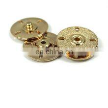 Holes Two Part Alloy Sew On Snap Button For Coat