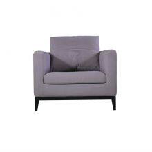 Modern Sofa LS1502 Metal Legs Frame Genuine Leather or Fabric Upholstered Sofa thumbnail-1