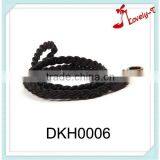 2015 China Factory Handmade Key Holder Fashion Neck Hanging Wholesale Leather Black Key Chain thumbnail-1