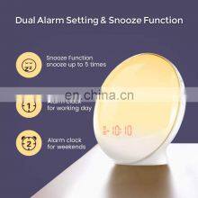 Wake Night Light Alarm Clock With Sleep Trainer Natural Sound Machine and FM Radio & APP Connection thumbnail-5