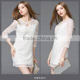 2017 Hot New Lace Three-quarter Sleeve Dress for Summer and Autumn thumbnail-4