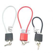 8'' 11'' 13'' 15'' Steel Shackle Cable Lock High Security Red/black Gun Lock thumbnail-4