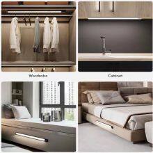 Ultra-Thin Rechargeable LED Closet Lamp with Intelligent Motion Sensor Modern Design Night Light Cabinet Lights Shade Direction