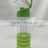 2015 Hot Sale Silicone/diamond Ring Leak-proof Tritan Fruit Infuser Water Bottle thumbnail-5