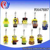Hot Sale Custom Rubber Minions Keychain Toys thumbnail-1
