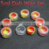 Clear 5ml Silicone Non-stick Container Dabs Containers Storage Plastic Oil Jar thumbnail-2
